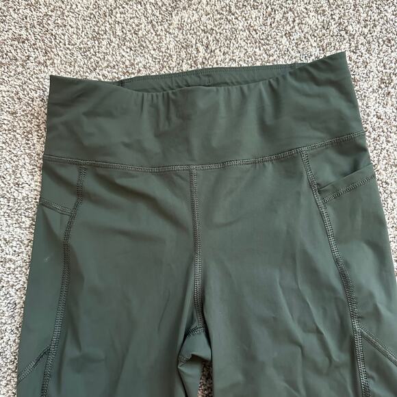 Sweaty Betty army green Zero Gravity 7/8 length legging pants size S - Picture 3 of 10